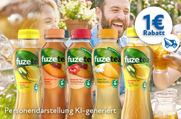 Fuze Tea Rabattaktion 1 Euro - KW 32 und 33 in 2026